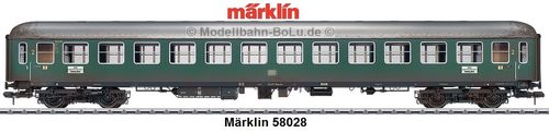 Märklin I 58028 Schnellzugwagen B4üm-61, DB, EP III, gealtert