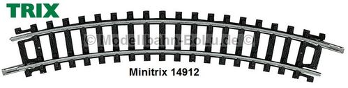 Trix N 14912-1 Gebogenes Gleis, R 1, 30° (1 Stück)