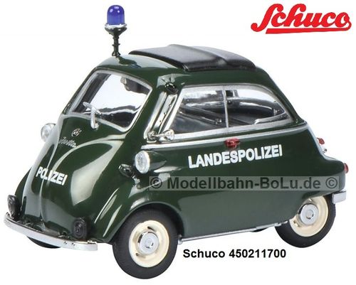 Schuco 450211700 BMW Isetta "Landespolizei" 1:43