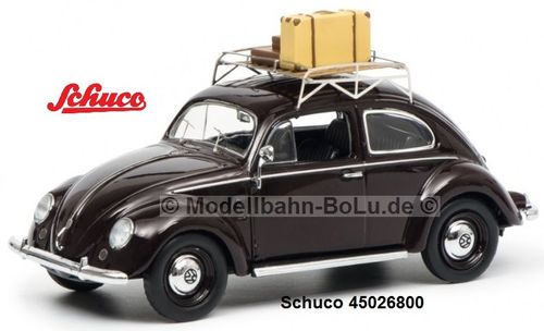 Schuco 450256800 VW Brezelkäfer "Sommer '51", weinrot 1:43