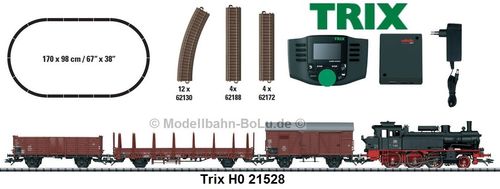 Trix H0 21528 Digital-Startpackung "Güterzug Epoche III". 230 Volt