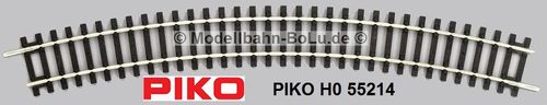 PIKO H0 55214-6 Bogen R4, 546 mm (VE 6 Stück)