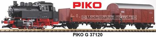 PIKO G 37120 Start-Set Güterzug BR 80 (inkl. Sound+Dampf)