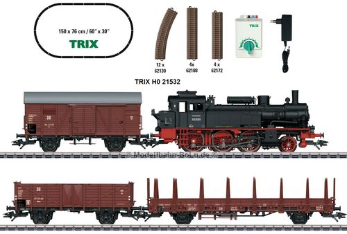 Trix H0 21532 Startpackung "Güterzug Epoche III" DR