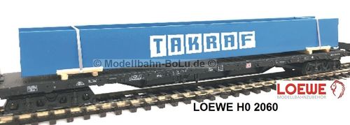 LOEWE H0 2060 Ladegut U-Profil-Träger "TAKRAF" / HO (werkseitig ausverkauft)