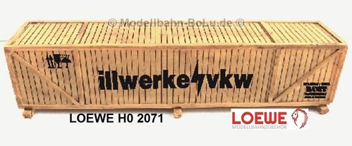 LOEWE H0 2071 Ladegut Maschinenkiste "ILLWERKE VKW" / HO (werkseitig ausverkauft)