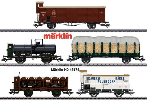 Märklin H0 45175 Güterwagen-Set "175 Jahre Eisenbahn in Württemberg"