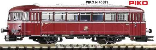 PIKO N 40681 Schienenbus Bei/Packwagen 998 DV IV